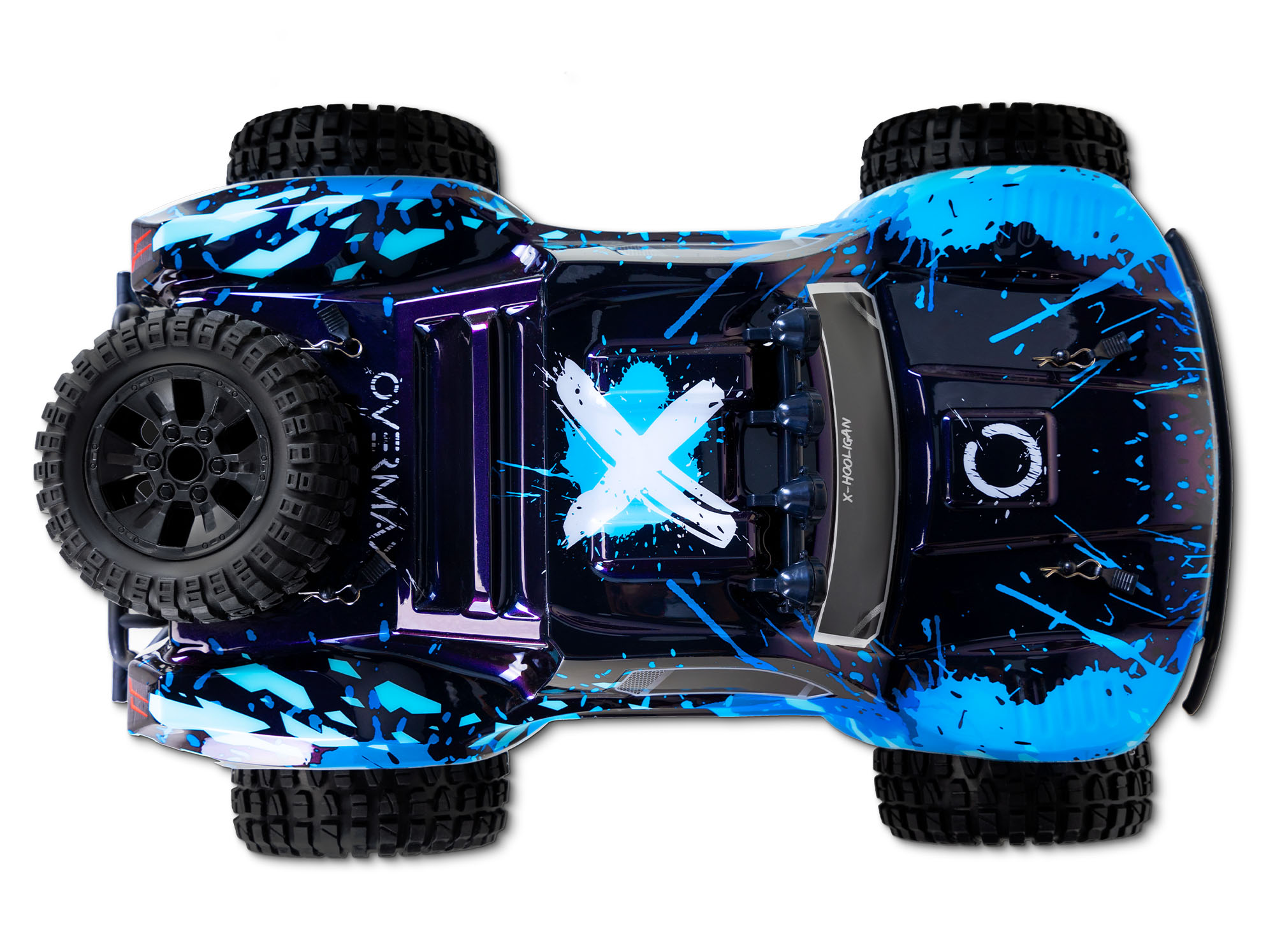 expositie Bekend voering Overmax Hooligan - RC auto - 1:10 - 4x4 - 50km/u - LED - Topper