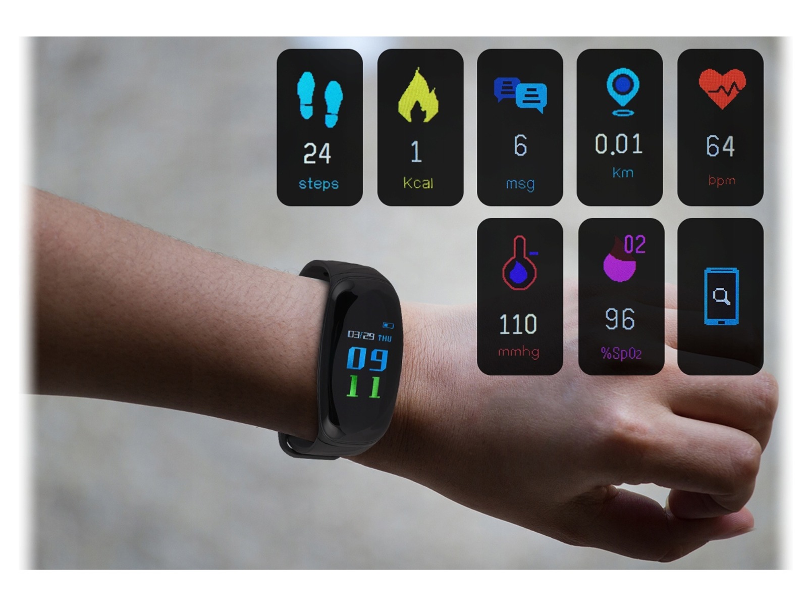 Smartband Overmax Touch Go 3.0